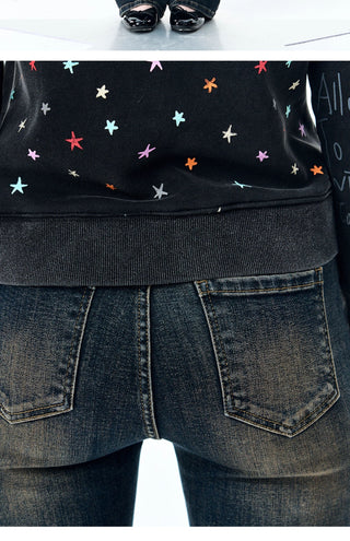 [NECY] dark bootcut jeans