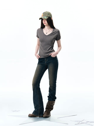 [NECY] dark bootcut jeans