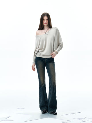 [NECY] dark bootcut jeans