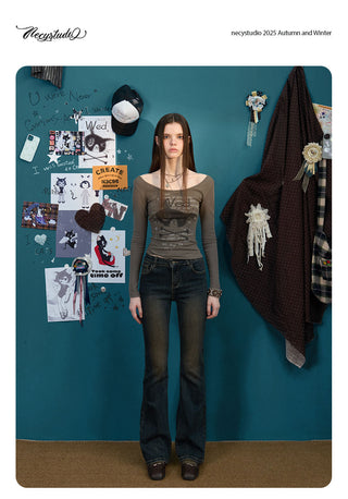 [NECY] dark bootcut jeans
