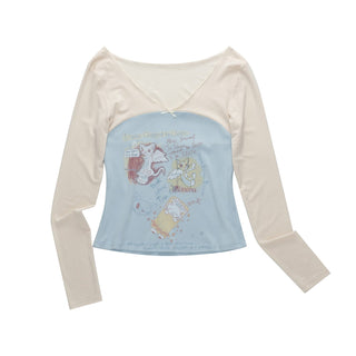 [NECY] patchwork off-shoulder