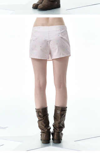 [NECY] apple printed shorts