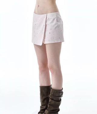 [NECY] apple printed shorts