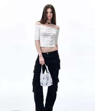 [NECY] washed denim overalls