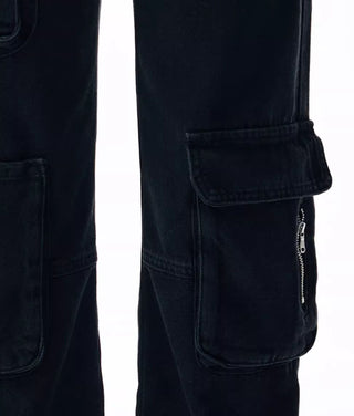 [NECY] washed denim overalls