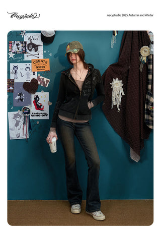[NECY] mimora hooded cardigan