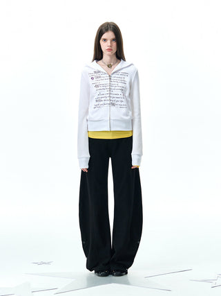 [NECY] garbled hooded cardigan