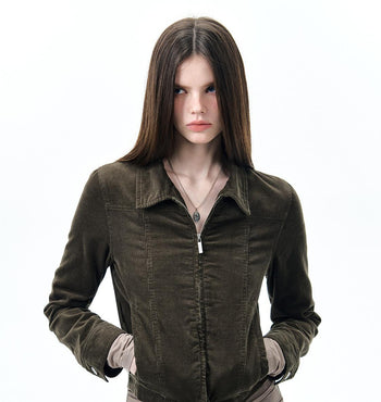 [NECY] corduroy polo jacket