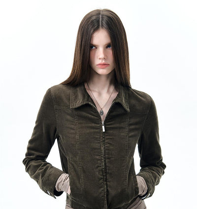 [NECY] corduroy polo jacket