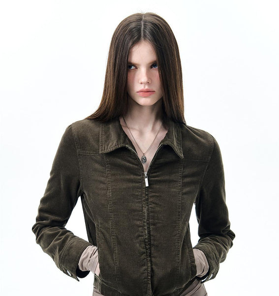 [NECY] corduroy polo jacket