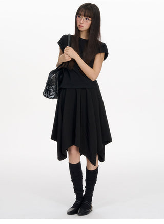 [NECY] umbrella pleated skirt