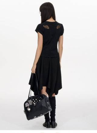 [NECY] umbrella pleated skirt