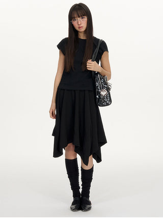 [NECY] umbrella pleated skirt