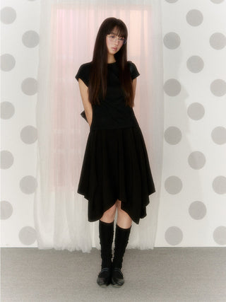 [NECY] umbrella pleated skirt