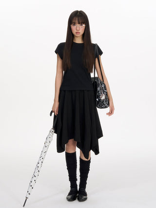 [NECY] umbrella pleated skirt