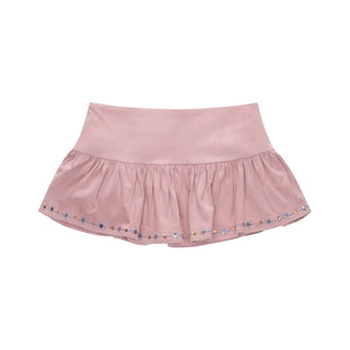 [NECY] suede sequin skirt