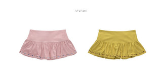 [NECY] suede sequin skirt