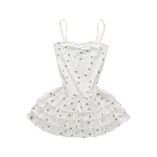 [NECY] ruffled suspender skirt