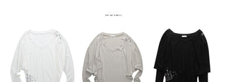 [NECY] batwing sleeve shirt