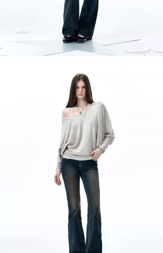 [NECY] batwing sleeve shirt
