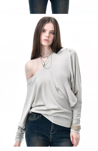 [NECY] batwing sleeve shirt