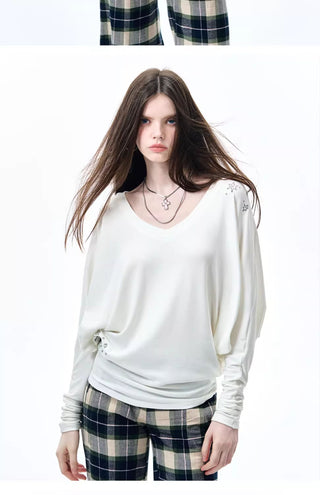 [NECY] batwing sleeve shirt