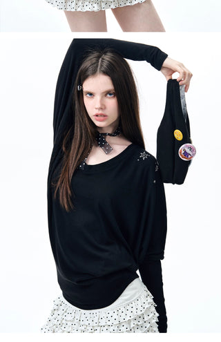 [NECY] batwing sleeve shirt