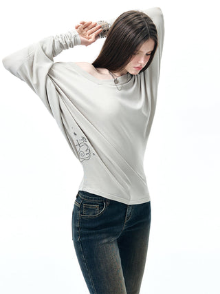 [NECY] batwing sleeve shirt
