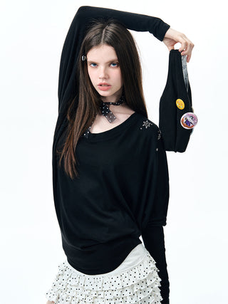[NECY] batwing sleeve shirt