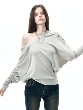[NECY] batwing sleeve shirt