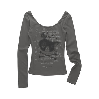 [NECY] v-neck printed top