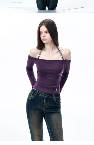 [NECY] beaded halter top