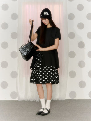 [NECY] polka dot skirt