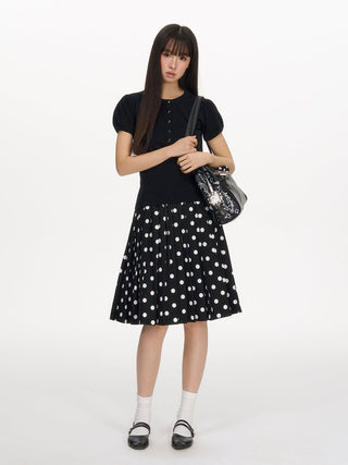 [NECY] polka dot skirt