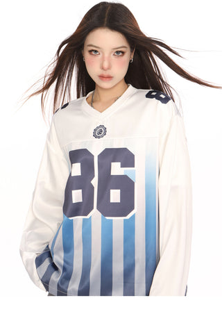 Blokecore Loose Gradient Stripe jersey