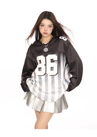 Blokecore Loose Gradient Stripe jersey
