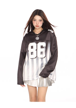 Blokecore Loose Gradient Stripe jersey
