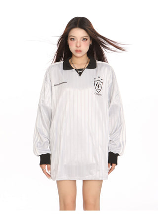 Blokecore Loose polo collar jersey
