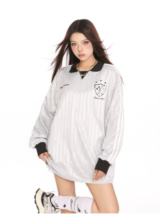 Blokecore Loose polo collar jersey