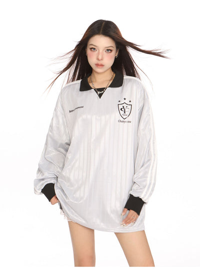 Blokecore Loose polo collar jersey