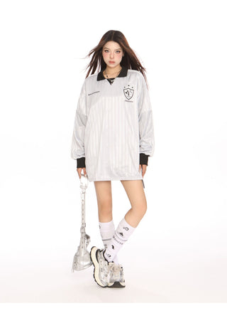 Blokecore Loose polo collar jersey