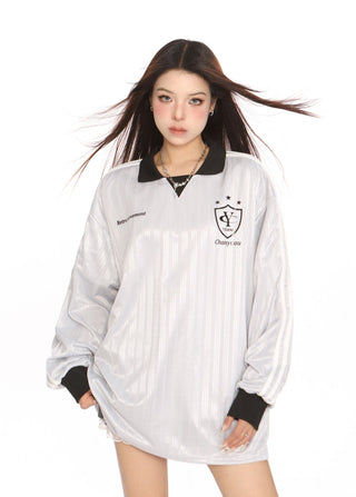 Blokecore Loose polo collar jersey
