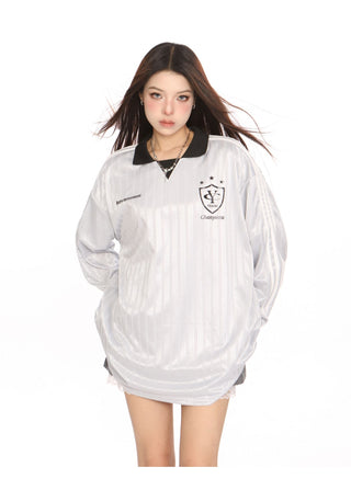 Blokecore Loose polo collar jersey