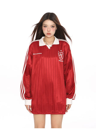 Blokecore Loose polo collar jersey
