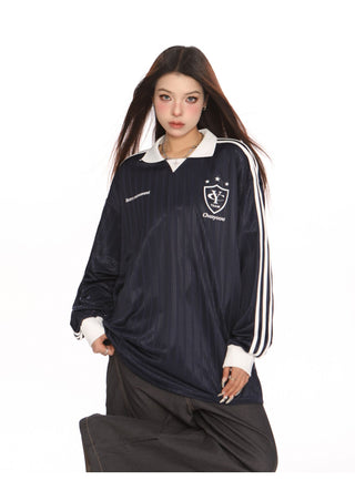 Blokecore Loose polo collar jersey