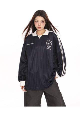 Blokecore Loose polo collar jersey