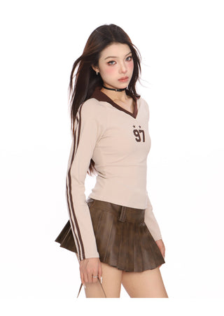 Blokecore V-neck slim fit top