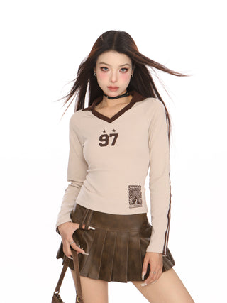 Blokecore V-neck slim fit top