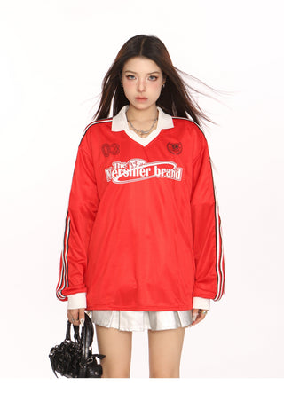 Blockecore retro polo jersey
