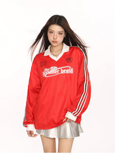 Blockecore retro polo jersey